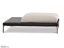 Patio Квадратный уличный пуф из ткани Minotti