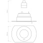 1248024 Trimless Round Adjustable Astro lighting регулируемый встраиваемый светильник матовый белый — фото 2