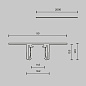 Шинопровод Maytoni Busbar trunkings Exility X Черный TRX239-422.12B — фото 5