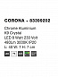 83399202 CORONA Novaluce светильник LED 8Вт 230В 480Lm 3000K IP20