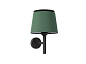 20301-94 SAVOY BLACK WALL LAMP GREEN LAMPSHADE настенный светильник Faro barcelona