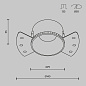 DL051-01-GU10-RD-WB Maytoni Share Встраиваемый светильник 10W Белый — фото 7
