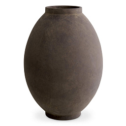 TM0287 Eichholtz Moon Jar ваза округлой формы из керамики цвета тёмный шоколад