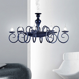 461/8OVAL blue IDL Deco люстра овальной формы синего цвета