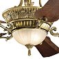 60" Kimberley Fan LED Burnished Antique Brass люстра-вентилятор 300208BAB Kichler — фото 2