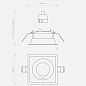 Настольная лампа Astro Lighting Minima Slimline Square Adjustable Fire-Rated матовый белый — фото 3