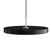 Asteria Plus Medium  Black - Steel Top 43 x 14 cm, 2.7m cordset