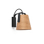 29844 STOOD BLACK WALL LAMP + WOOD E27 MAX 20W настенный светильник Faro barcelona — фото 3