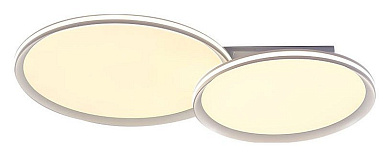 потолочный светильник с тремя круглыми панелями белый