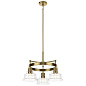 Eastmont 3 Light Chandelier Brushed Natural Brass and Walnut Wood люстра 52402BNB Kichler — фото 8