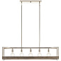Tanis 5 Light Linear Chandelier Distressed Antique Gray люстра 52091DAG Kichler — фото 3