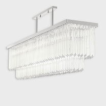 Rectangular Marcello Прозрачный / 8 / Хром