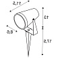 SLV 1004757 SAMRINA SPIKE SINGLE светильник IP65 для лампы LED GU10 7Вт макс.