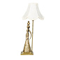 Hand Carved Brass Rajasthani Village Table Lamp настольная лампа FOS Lighting Kalash-Kamal-TL1
