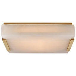 EU-KW4113 Visual Comfort Covet потолочный накладной светильник с матовым каменным рассеивателем и металлическими клипсами