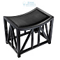 111263 Stool Azarro piano black finish Eichholtz