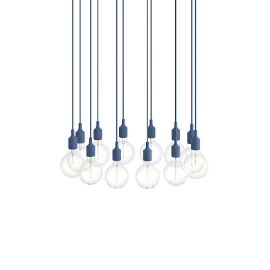 E27 Pendant Cluster подвесной светильник Muuto White / Pale Blue E27CLB0114