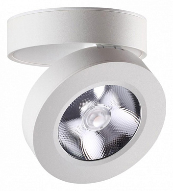 потолочный светильник с направленным плафоном белый