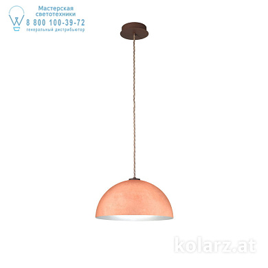 Kolarz CULT A1339.31.Co.Cu/40 подвесной светильник кортеновская сталь ø40cm высота 20cm макс. высота 270cm 1 лампа e27