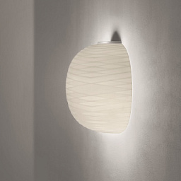 FN274005_10 Foscarini Gem настенный светильник с овальным плафоном из выдувного стекла