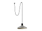 68604-66 KOMBO GREY PENDANT LAMP WITH PLUG ø400 1X E27 подвесной светильник Faro barcelona