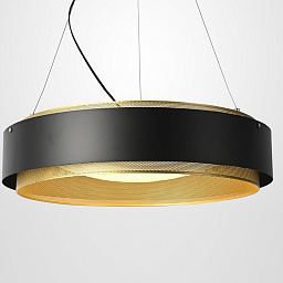 CASING01 Imperiumloft Casing подвесной светильник с широким кольцевым корпусом черного цвета