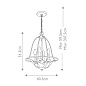 Подвесной светильник Bradbury Quoizel QZ-BRADBURY-4P-AWH античный белый — фото 4