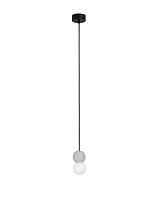 Gray Concrete & Opal Glass LED G9 1X5Watt 100-240Volt IP20 Bulb Excluded D:8 H:155 cm