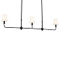 Pallas 48.25" 3 Light Linear Chandelier Black люстра 52519BK Kichler — фото 6
