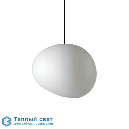 Gregg - Grande outdoor - suspension Foscarini Gregg подвесной светильник с округлым плафоном из белого стекла