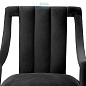 112178 Chair Ermitage roche black velvet  Eichholtz