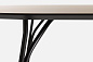 Tree dining table 220 cm Beige/black Woud, стол