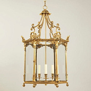 CL0058.BR.SE Repton Hall Lantern, Brass, 5 Lights