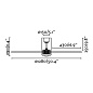 33393 MINI TUBE FAN Transparent ceiling fan with Dc motor люстра с вентилятором Faro barcelona — фото 1