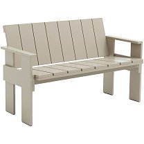 Crate Dining Bench 132 см, массив сосны, лак на водной основе, London fog
