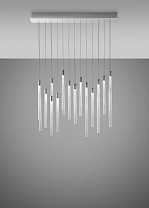 подвесной светильник с множественными алюминиевыми элементами