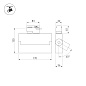 026227 Arlight Светильник LGD-LOFT-TRACK-4TR-S170-10W Warm3000 (WH, 24 deg) — фото 1