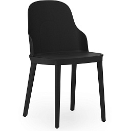 304040 Normann Copenhagen Allez стул из пластика черного цвета
