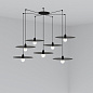 68145-7L PLAT BLACK PENDANT LAMP E27 60W 7L подвесной светильник Faro barcelona