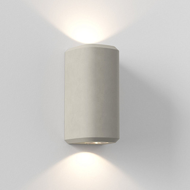 Уличный настенный светильник Astro Lighting Brixham Twin серый бетон