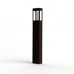 108007046 Roger Pradier Brick2 садовый боллард прямоугольной формы коричневого оттенка