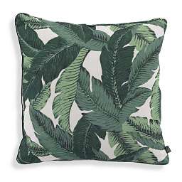 114362 Eichholtz Cushion диванная подушка крупного размера с зелёным принтом в тропическом стиле
