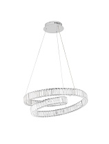 Triac Dimmable Chrome Metal & Crystal LED 50Watt 220-240 Volt 3250Lm 3500K IP20 D: 60 H: 120 cm