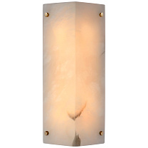 Clayton Wall Sconce алебастр и полированная старая латунь