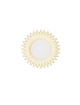 Cream Ceramic & Opal Glass LED G9 1x5Watt 100-240Volt IP20 Bulb Excluded D:23.5 W:17 cm