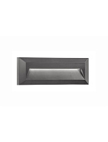 Dark Gray ABS LED 2 Watt 365Lm 3000K 220-220 Volt 50Hz Beam Angle 32o IP54 AC Driver Included L: 23 W: 3 H: 8 cm