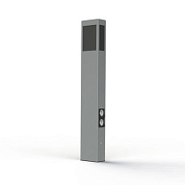 Brick² N° 4; Black PMMA E27 23W Plug; Silk grey