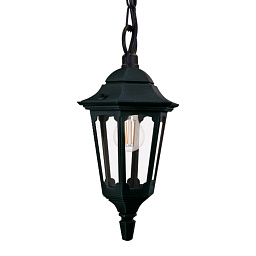 PR9-BLACK Elstead Parish уличный подвесной светильник фонарь на цепи с вытянутым корпусом