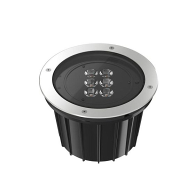 круглый уличный наземный прожектор с многообъективным LED-модулем