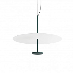 CA088DGBWDI Linea Light Group Stilo светодиодная подвесная люстра с дисковым плафоном зелёного оттенка